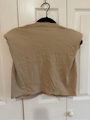 Aritzia Babaton Muscle Tee Brown Size Extra Small thumbnail 2