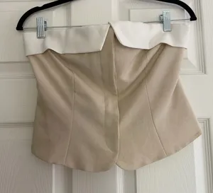 Pants Store Strapless Button Up Top thumbnail 1