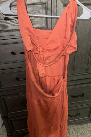 Summer Dress Orange Size M thumbnail 3