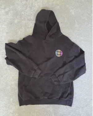 PuraVida Gray Hoodie Hooded Logo Sweatshirt Women's‎ M thumbnail 1