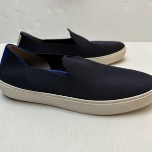 Rothys The City Slip On Shoes Womens Size 11 Navy Blue Knit Eco‎ Friendly Casual thumbnail 2