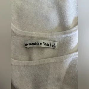 Abercrombie & Fitch Ribbed Sleeveless Dress Size Small Off White thumbnail 9