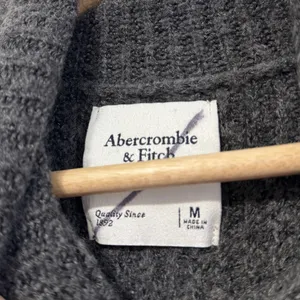 Abercrombie & Fitch Knit Turtleneck Sweater Dress Gray Size Medium thumbnail 2