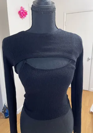 Two piece top Black thumbnail 1