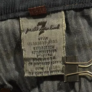 7 For All Mankind Bootcut Corduroy Pants A Pocket Low Rise Navy Minimalist 29 thumbnail 5