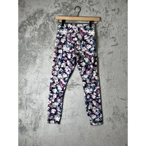 Lululemon Align Leggings‎ II 25" Utopia Multi Floral Purple White Size 6 thumbnail 3