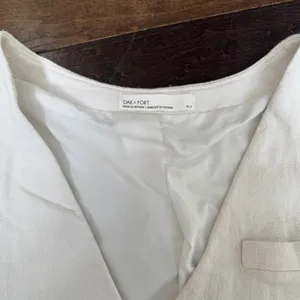 Oak and fort off white button down suit vest crop tank top small thumbnail 4