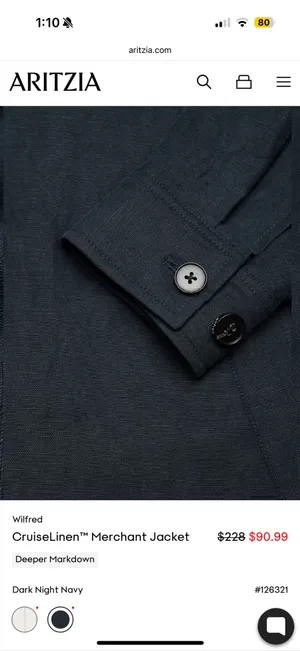 Aritzia Wilfred Cruiselinen™ Merchant Jacket thumbnail 11