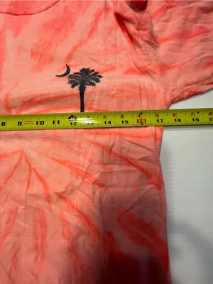 Myrtle Beach South Carolina Coral Tie-Dye Lng Slv T Shirt Women Sz XS/S Palmetto thumbnail 3