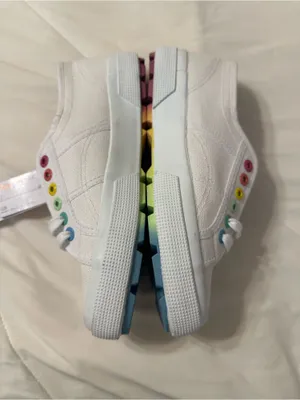 Superga Tank Multi Color Canvas Sneakers with Rainbow Eyelets - NWT - Size 8 thumbnail 7
