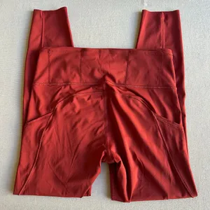 Lululemon Red Wunder Train High-Rise Leggings with Pockets 25" thumbnail 8