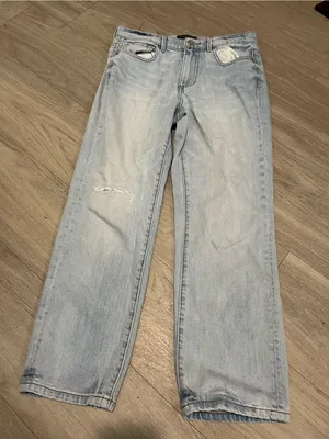 Banana Republic Light Wash Straight-Leg Jeans thumbnail 1