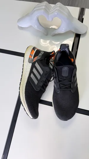 Adidas UltraBoost 20 Primeblue Black Orange Camo - Men's Size 9.5 thumbnail 5