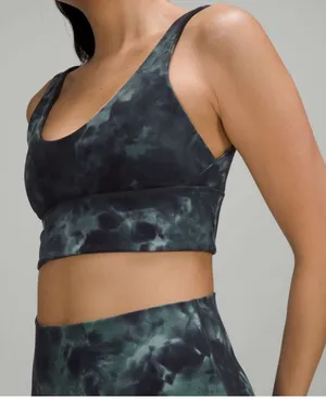 lululemon align reversible bra diamond dye teal graphite thumbnail 2