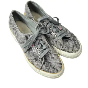 ‎Superga Snakeskin Leather Fashion Sneakers Size 9.5 thumbnail 2