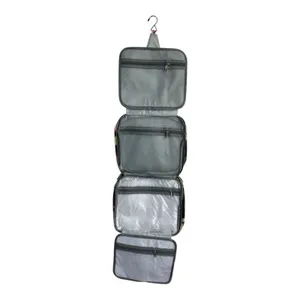 Travel Toiletry Bag Organizer hanging Makeup floral printed thumbnail 2