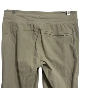 Athleta Tan Jogger‎ Pants Size 6 Zip Pockets Drawstring Waist Athleisure thumbnail 6