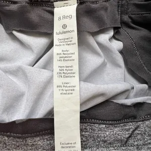 Lululemon Hotty Hot Short II 2.5" Heather Lux Multi Black Heathered Black Size 8 thumbnail 8