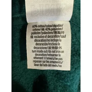 PINK Victoria’s Secret Green Zip Hoodie Silver Spellout Graphic Y2K Style Size M thumbnail 6