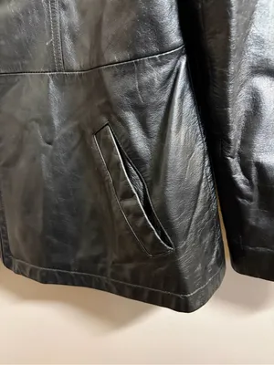 Wilsons Leather Women’s Black Leather Zip Jacket XL thumbnail 3