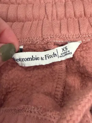 Abercrombie & Fitch Fleece High Rise Sweat Shorts Rose XS thumbnail 2