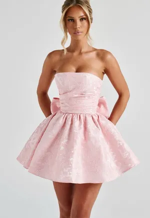 Babyboo NWT Women Small Pink Strapless Mini Dress Romantic Coquette Soft Girl thumbnail 1