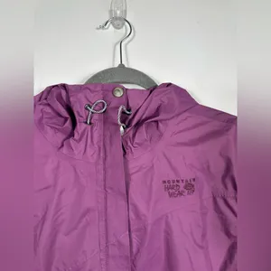 Mountain Hardwear Gore-Tex Rain‎ Jacket Women M Purple Hooded Shell thumbnail 4