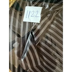 Wm Med Adonna Pajama Set Black White Striped Satin Button‎ Down Sleepwear Retro thumbnail 6