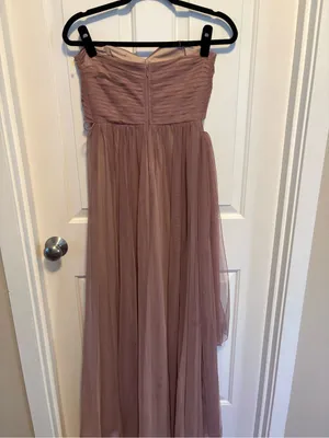 Birdy Grey Mauve tulle Maxi Dress wedding prom party small thumbnail 3