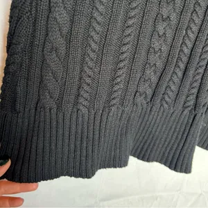 NWOT‎ Modern Citizen Black Chunky Knit Long Sleeve Cable Knit Fitted Sweater Sm thumbnail 5
