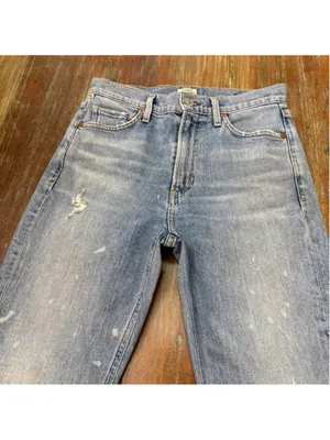 Citizens of Humanity Blue Flare Distressed Jeans Size 24 thumbnail 2