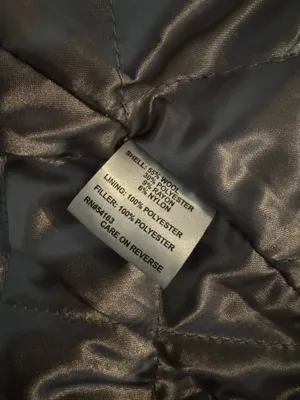 Calvin Klein Black Wool Blend Peacoat thumbnail 3