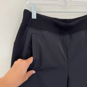 Get Set Hybrid Pull On High Rise Stretch Jogger Pants Black thumbnail 5
