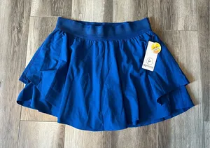 90 Degrees by Reflex NWT Lightstreme Hypersonic Skort in Surf the Web Blue thumbnail 1