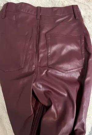 Revolve AFRM Heston Vegan Leather Straight Leg Pants thumbnail 7