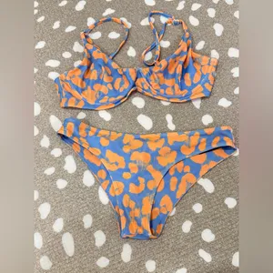 Blackbough Swim Bikini set Splash top bottoms cheeky baby blue willow moderate thumbnail 2