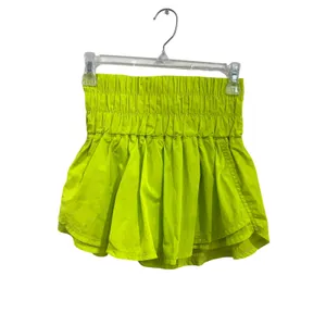 Free People Movement Way Home Skort Neon Green Athletic‎ Sz XS thumbnail 3