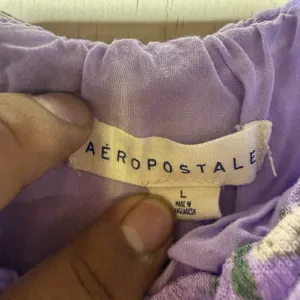Aeropostale Purple Floral Mini‎ Dress Women's Large Cottagecore Summer Sundress thumbnail 3