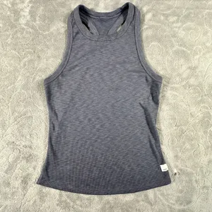 Vuori Lux Performance Tank Gray Women's XS Racerback Activewear Ribbed Yoga Gym thumbnail 2