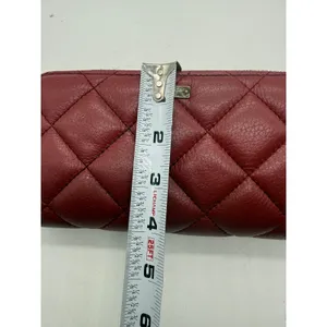 Kate Spade Burgundy Quilted Leather Natalia Zip Around Wallet thumbnail 7