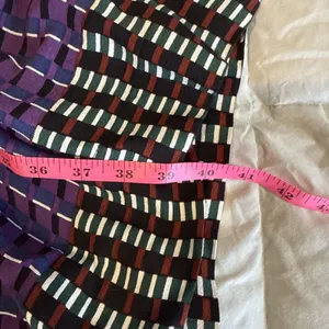 Maeve For Anthropologie Knee Length Dress Black Multi Color Long Sleeved Size 10 thumbnail 14