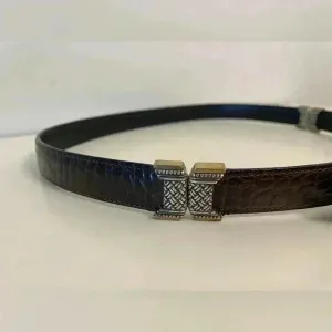 Brighton Vintage Western Women's Dark Brown Leather Belt Size‎ M/L 32 thumbnail 5