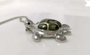 Sea Turtle Charm Necklace Silver thumbnail 1