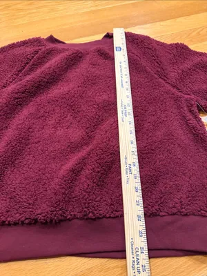 NWT Old Navy loose cozy Sherpa sweatshirt size large . thumbnail 4
