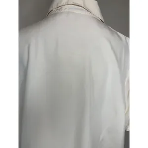 Cream Jacque & Koko Silk Short Sleeve Button Up Shirt Sz 18/20 thumbnail 10
