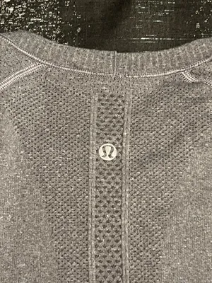 Womens sz4 lululemon Swiftly Tech Long Sleeve crew neck shirt-gray. thumbnail 13