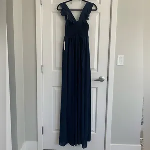 Show Me Your Mumu Weddings June Maxi Dress - Size XS - Rich Navy Crisp -‎ NWT thumbnail 6