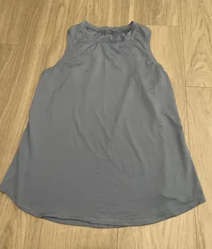 CRZ YOGA Slate Blue Scoop Neck Tank thumbnail 1
