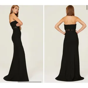 Cinq à Sept $695 Silk‎ Designer Annalie Gown Leg Slit Cut Out Size 0 thumbnail 2