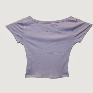 2280 | Free People Intimately End Game Scoop Neck Pointelle Baby Tee Purple XS thumbnail 2